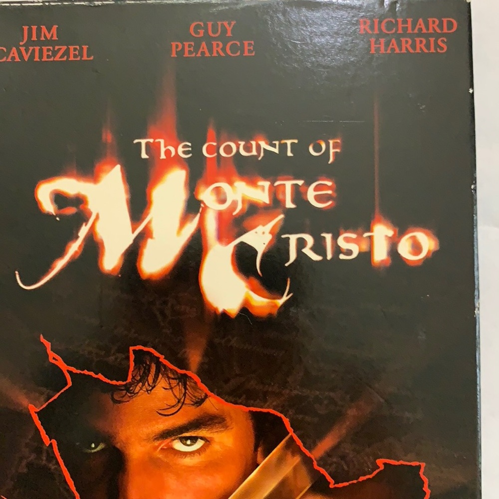 THE COUNT OF MONTE CRISTO, VHS JIM CAVIEZEL
